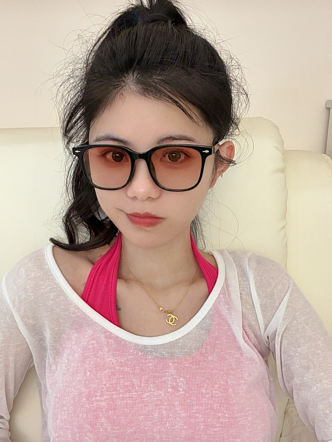 Gucci Чёрные квадратные поляризованные очки