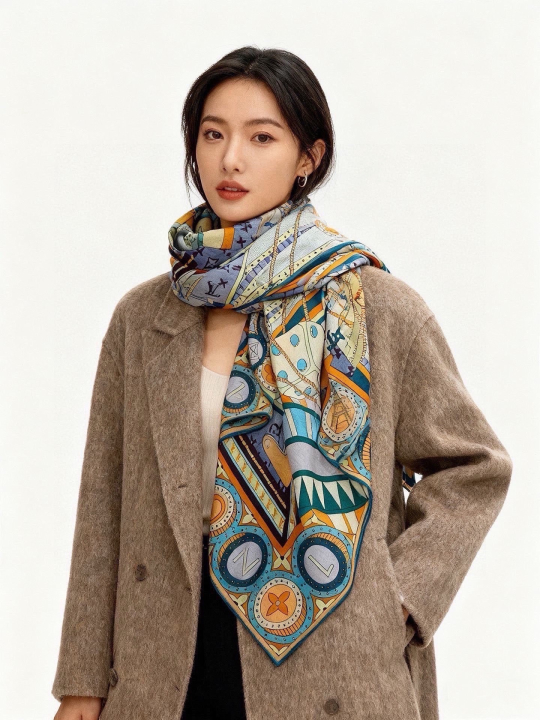 JARDIN DES PLANTES 140双面丝绒～【LV秋冬新品】Jardin Des Plante