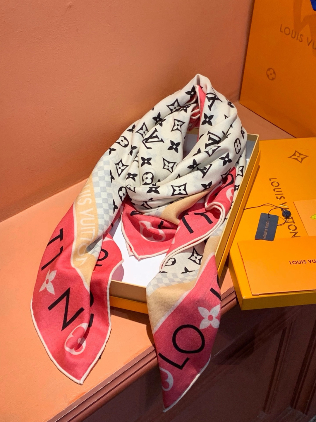 MONOGRAM INFINITY 140丝绒方巾 【140顶级丝绒双面同色】 Monogram Infinity 方巾