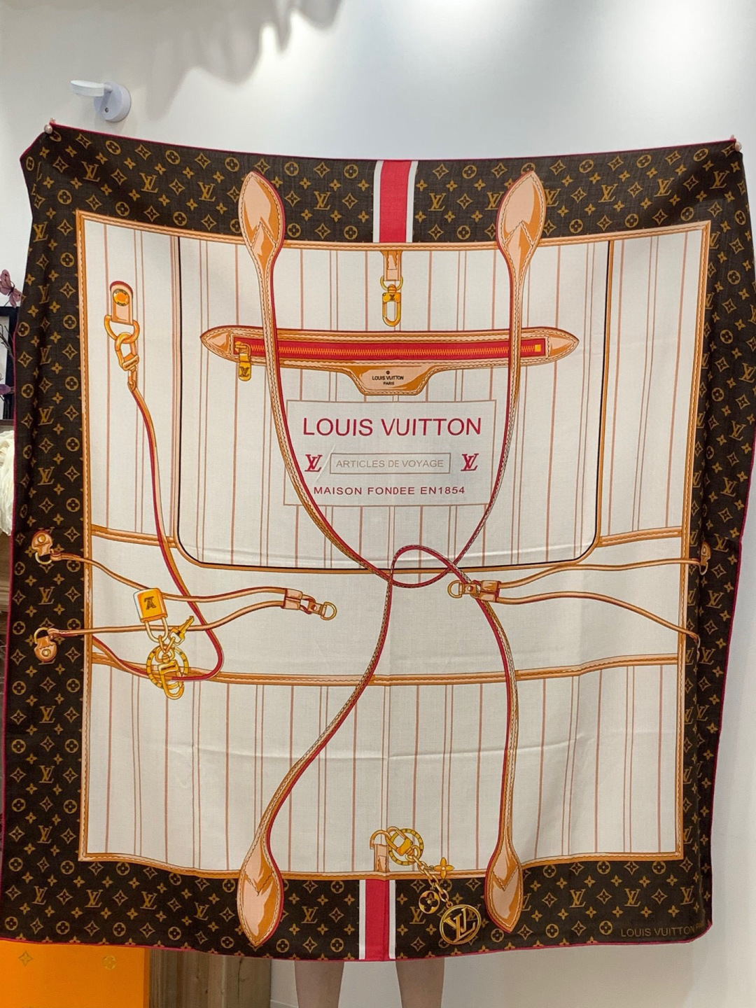 MY NEVERFULL 140丝绒方巾 【140顶级丝绒双面同色】 My Neverfull 丝绒方巾回溯 Never