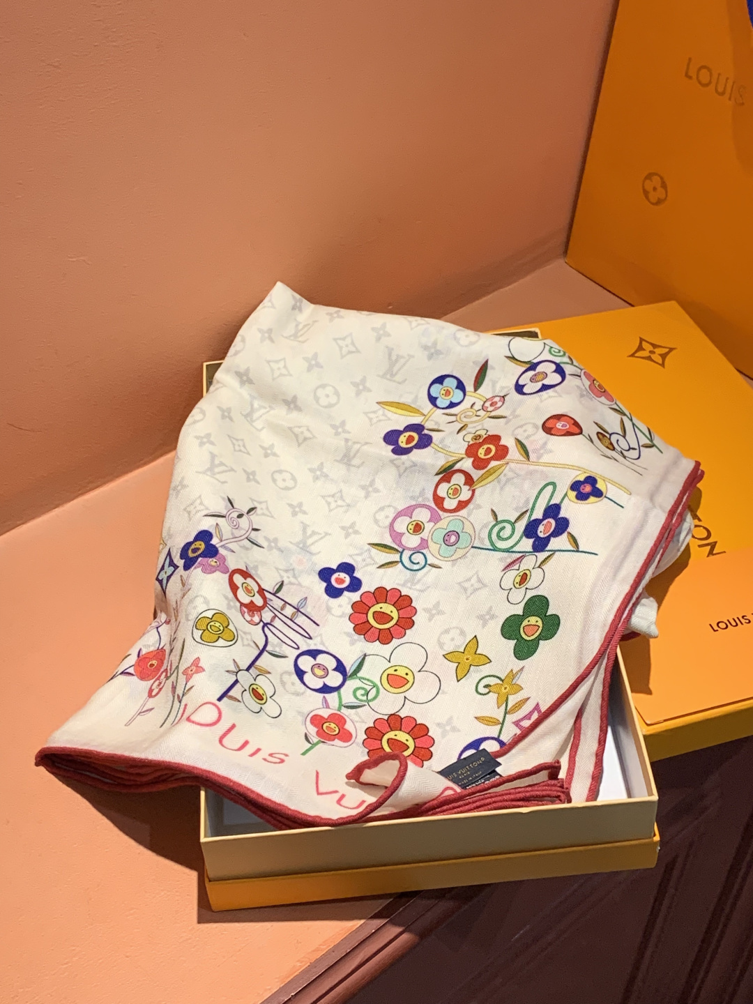 MONOGRAM INFINITY 140丝绒方巾 【140顶级丝绒双面同色】 Monogram Infinity 方巾