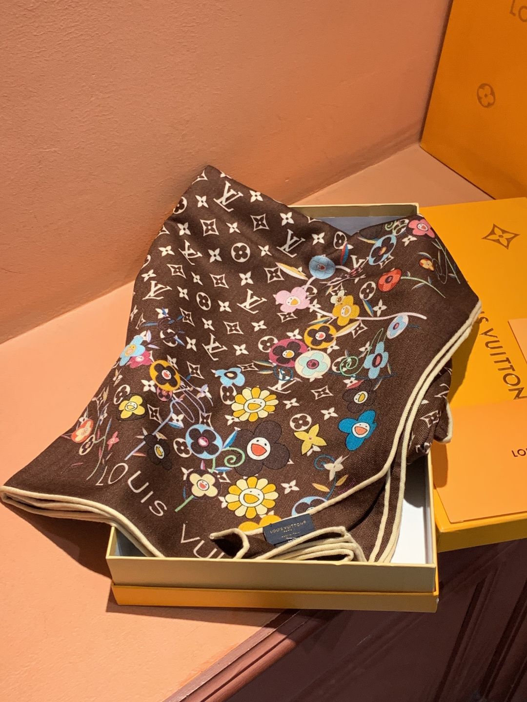 MONOGRAM INFINITY 140丝绒方巾 【140顶级丝绒双面同色】 Monogram Infinity 方巾