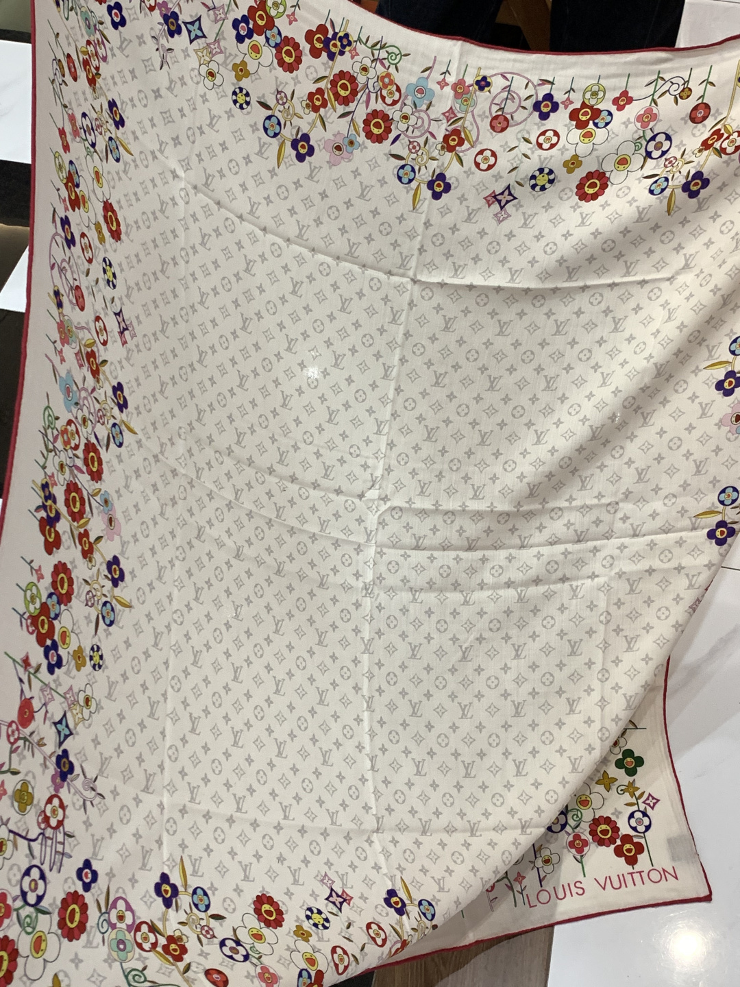 MONOGRAM INFINITY 140丝绒方巾 【140顶级丝绒双面同色】 Monogram Infinity 方巾