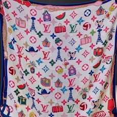 🆕 LV x TM 140披肩 【140顶级丝绒双面同色披肩】 本款L Multicolor披肩出自路易威登与知名日本 🆕 LV x TM 140披肩 【140顶级丝绒双面同色披肩】 本款L Multicolor披肩出自路易威登与知名日本
