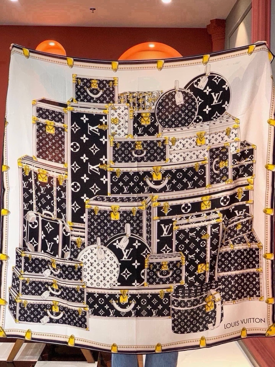 🆕  MY NEVERFULL 140丝绒方巾 【140顶级丝绒双面同色】 My Neverfull 丝绒方巾回溯 Ne