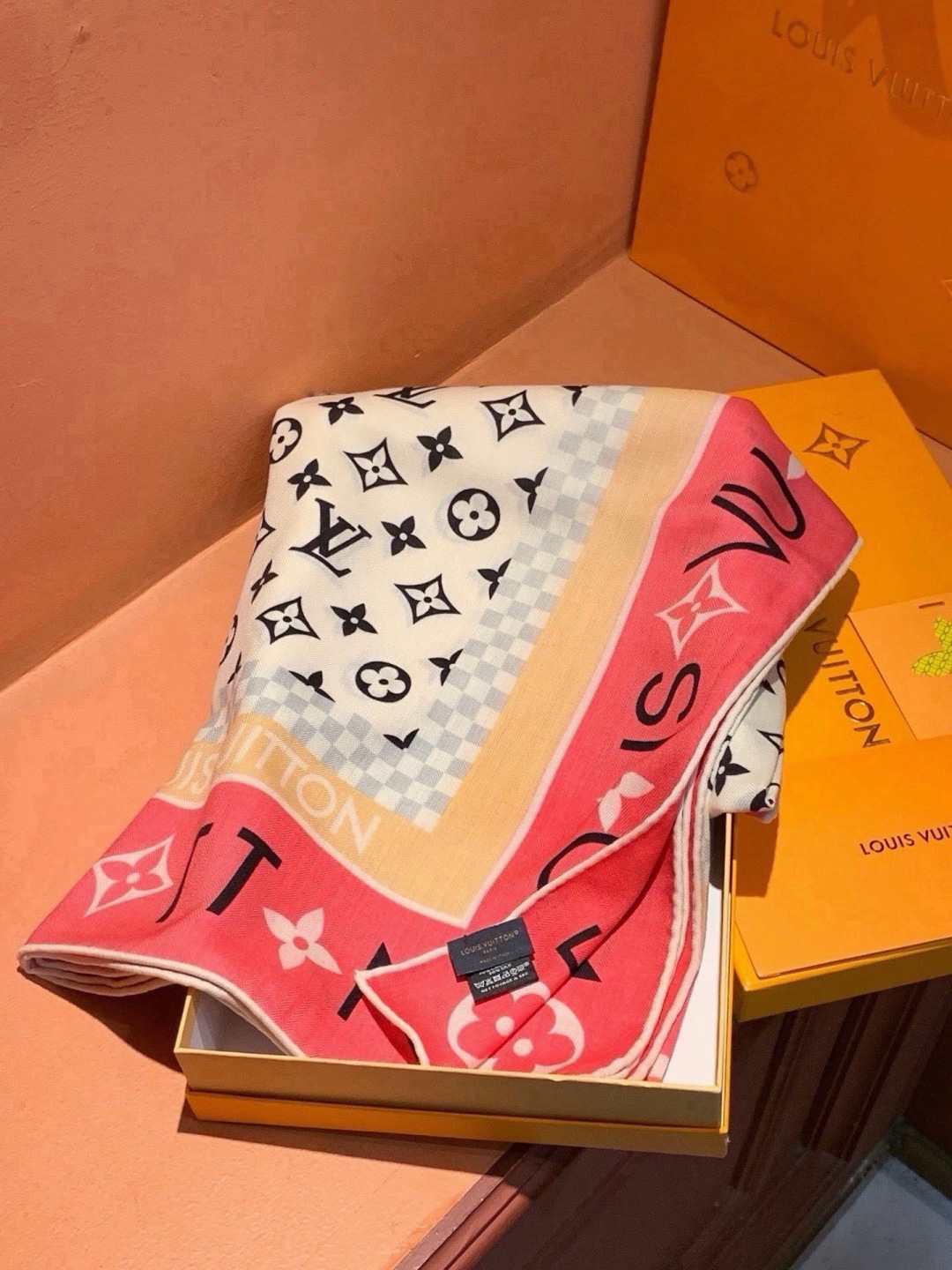 🆕   MONOGRAM INFINITY 140丝绒方巾 【140顶级丝绒双面同色】 Monogram Infinit