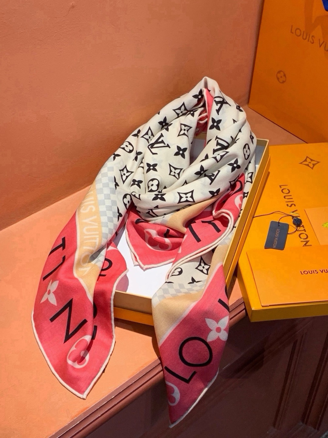 🆕   MONOGRAM INFINITY 140丝绒方巾 【140顶级丝绒双面同色】 Monogram Infinit