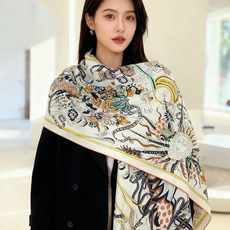 🆕 新款爱马仕四季之王的加冕140*140cm,双面同色印花,高端的重磅丝羊绒面料,正反两面效果一样,70%羊绒+3 🆕 新款爱马仕四季之王的加冕140*140cm,双面同色印花,高端的重磅丝羊绒面料,正反两面效果一样,70%羊绒+3