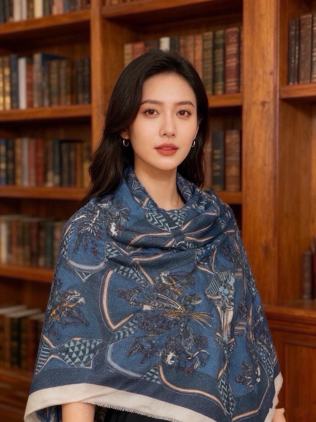 🆕   会发光发亮的围巾 羊绒新款🆕👏买了都说好看‼️推荐💕爱马仕羊绒方巾，顶级工艺超值‼️爱马仕专柜爆款🎁💟立体呈现图