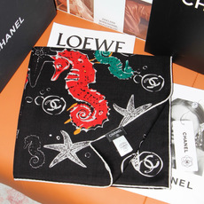 Chanel 🌊✨🐚💙Coco Beach 140双面丝绒披肩 26秋冬新品~ 被它的印花治愈,Coco Beach系列 Chanel 🌊✨🐚💙Coco Beach 140双面丝绒披肩 26秋冬新品~ 被它的印花治愈,Coco Beach系列