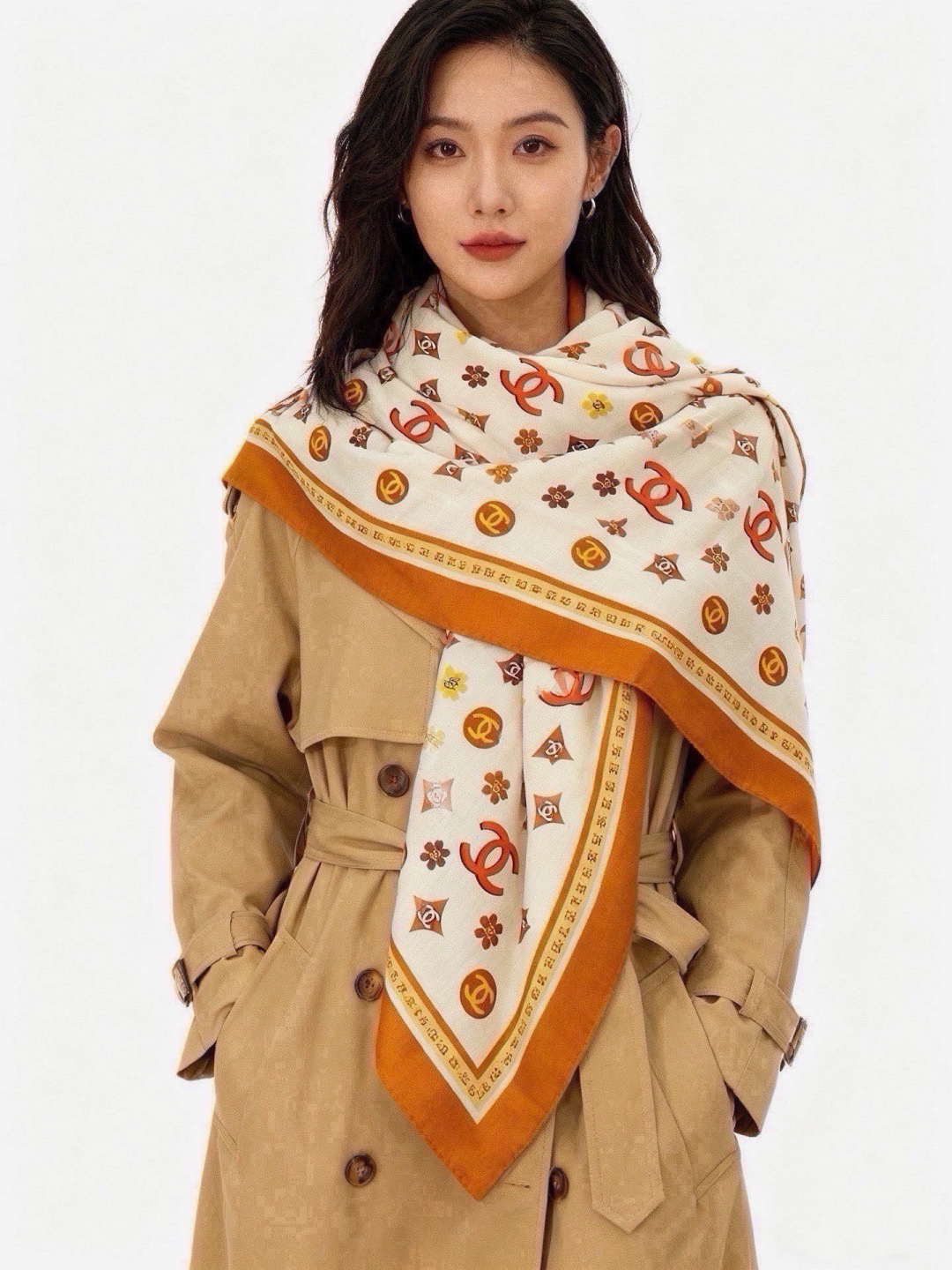 香奈儿上新❤️ 【Chanel】 经典茶花优雅Coco风,Chanel最新丝绒大方巾~气质到骨子里,香奶奶新一季的面料 香奈儿上新❤️ 【Chanel】 经典茶花优雅Coco风,Chanel最新丝绒大方巾~气质到骨子里,香奶奶新一季的面料