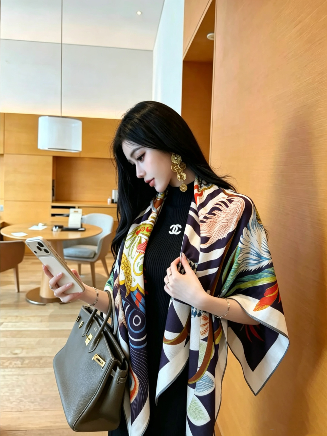 新款现货💖💖140丝绒方巾双面同色（专柜同步Hermes爱马仕）‼️抢‼️VIP推荐 ‼️下手一定要快【高端 大爱 ‼️
