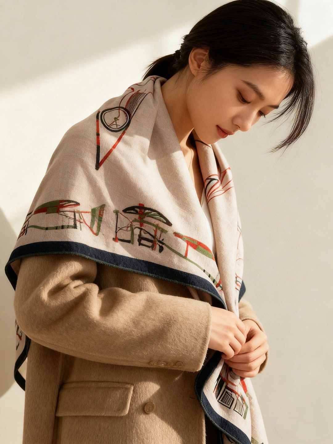 ✨✨HERMES 牛逼爆款 双面同色【马术的错综交叠140】【绝对顶级品质】💣超值回馈🎀绝对会尖叫的专柜品质😈💎此款是H