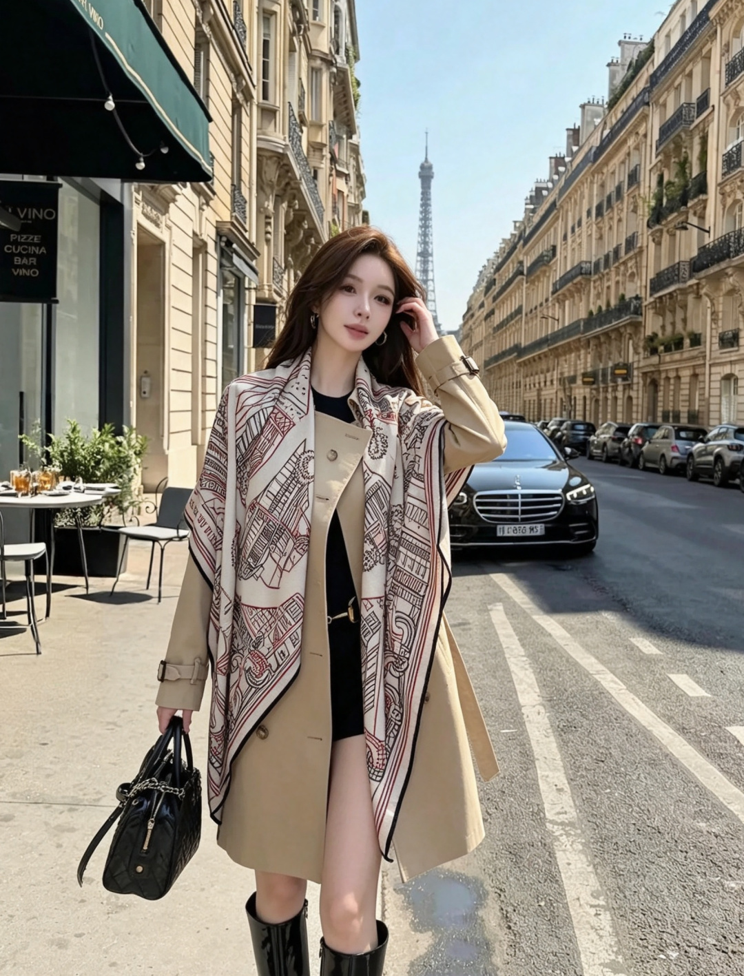 LV x TM 140披肩 【140顶级丝绒双面同色披肩】 本款L Multicolor披肩出自路易威登与知名日本艺术家