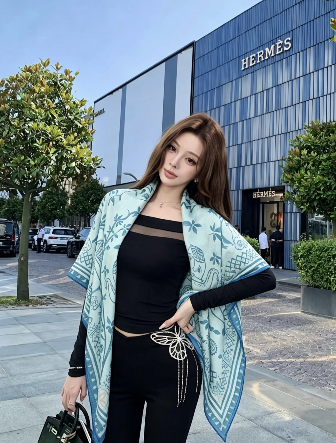 2026秋冬新品 Chanel  140披肩 30%真丝70%羊绒 马修.布拉齐将自己的首个系列作品构思为一场与嘉柏丽尔