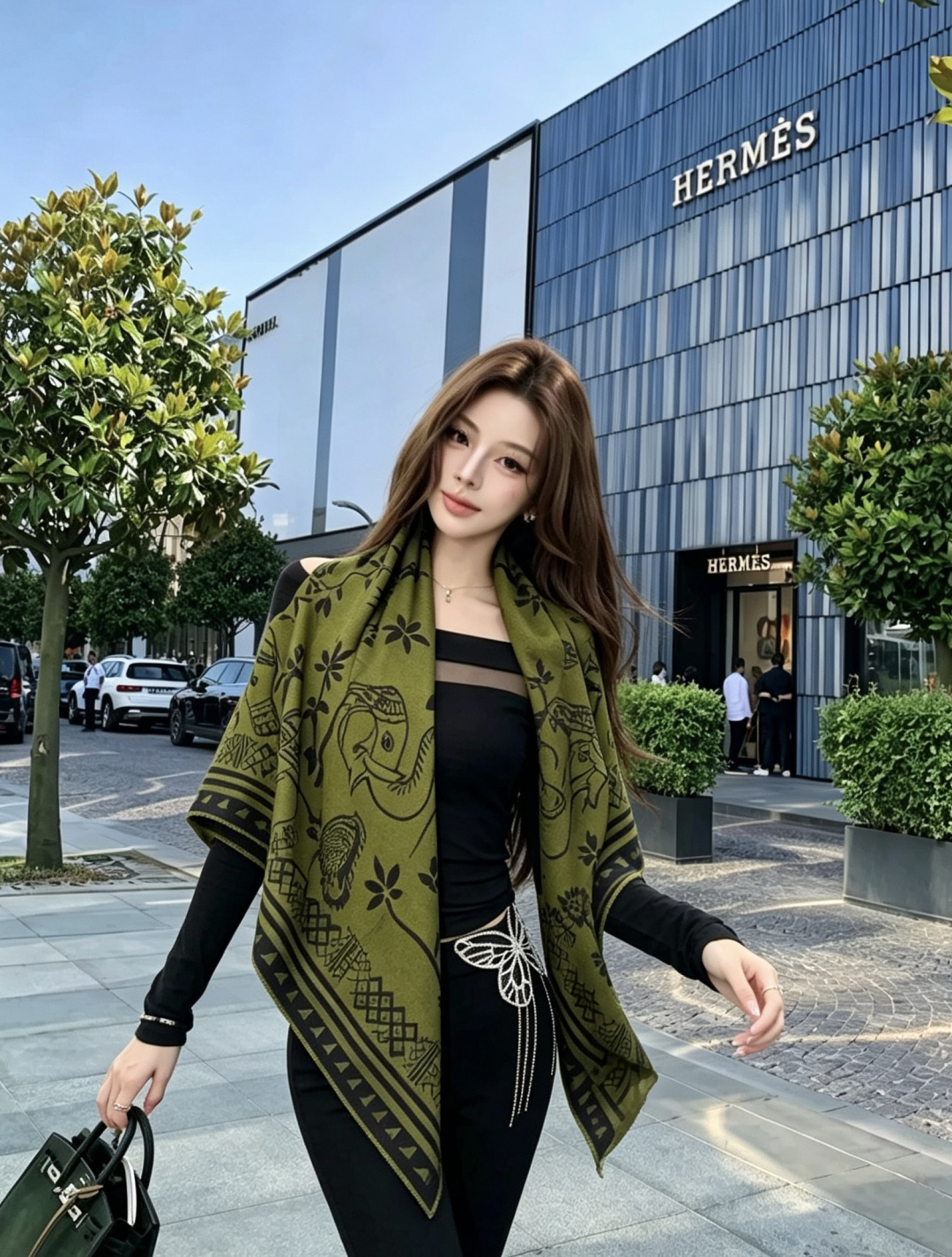 2026秋冬新品 Chanel  140披肩 30%真丝70%羊绒 马修.布拉齐将自己的首个系列作品构思为一场与嘉柏丽尔