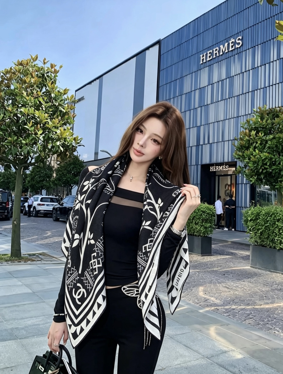 2026秋冬新品 Chanel  140披肩 30%真丝70%羊绒 马修.布拉齐将自己的首个系列作品构思为一场与嘉柏丽尔