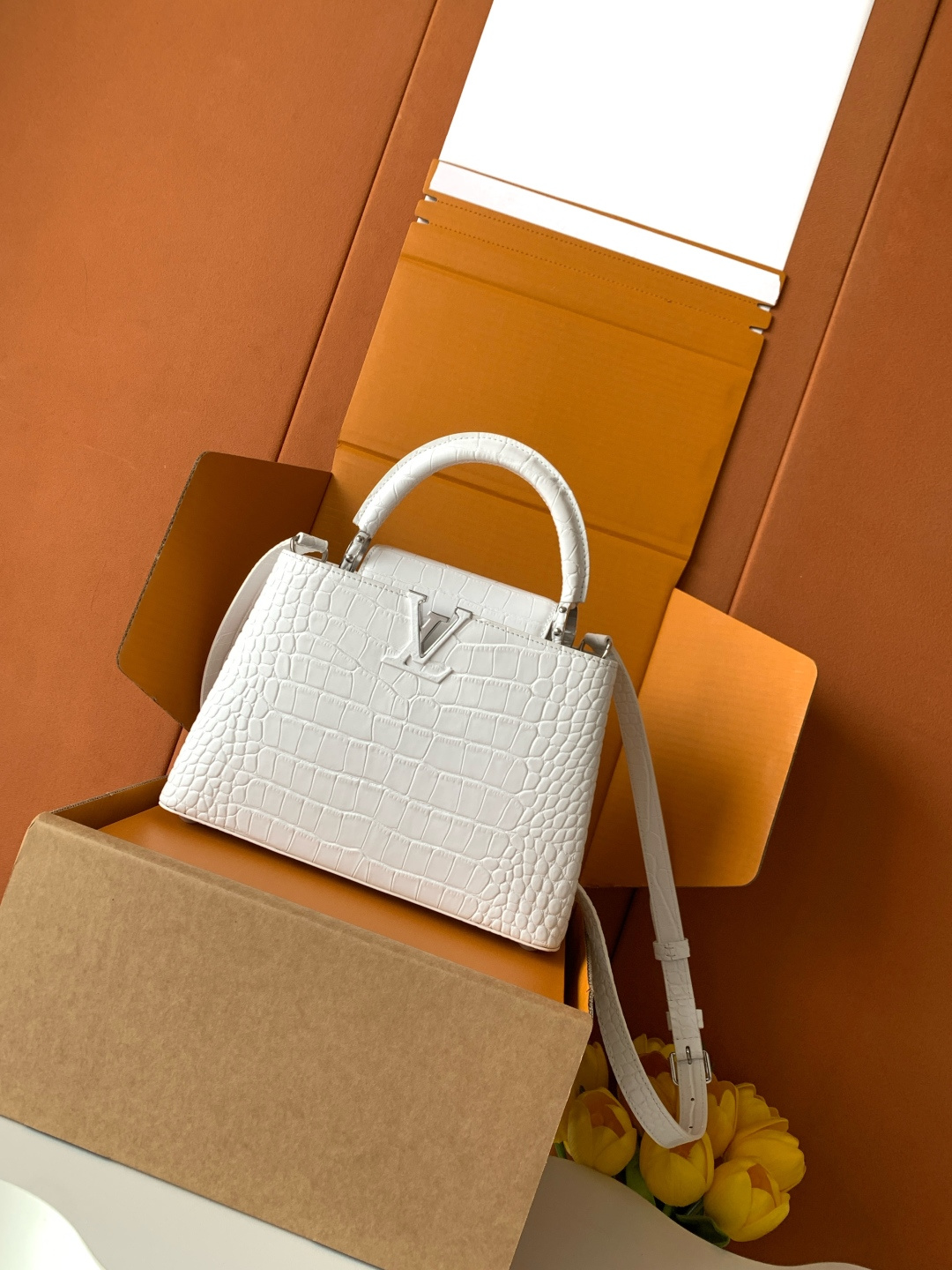 Lacoste 全钢五金 独家定制 精品级别M92173进口白色亮光鳄鱼纹银扣