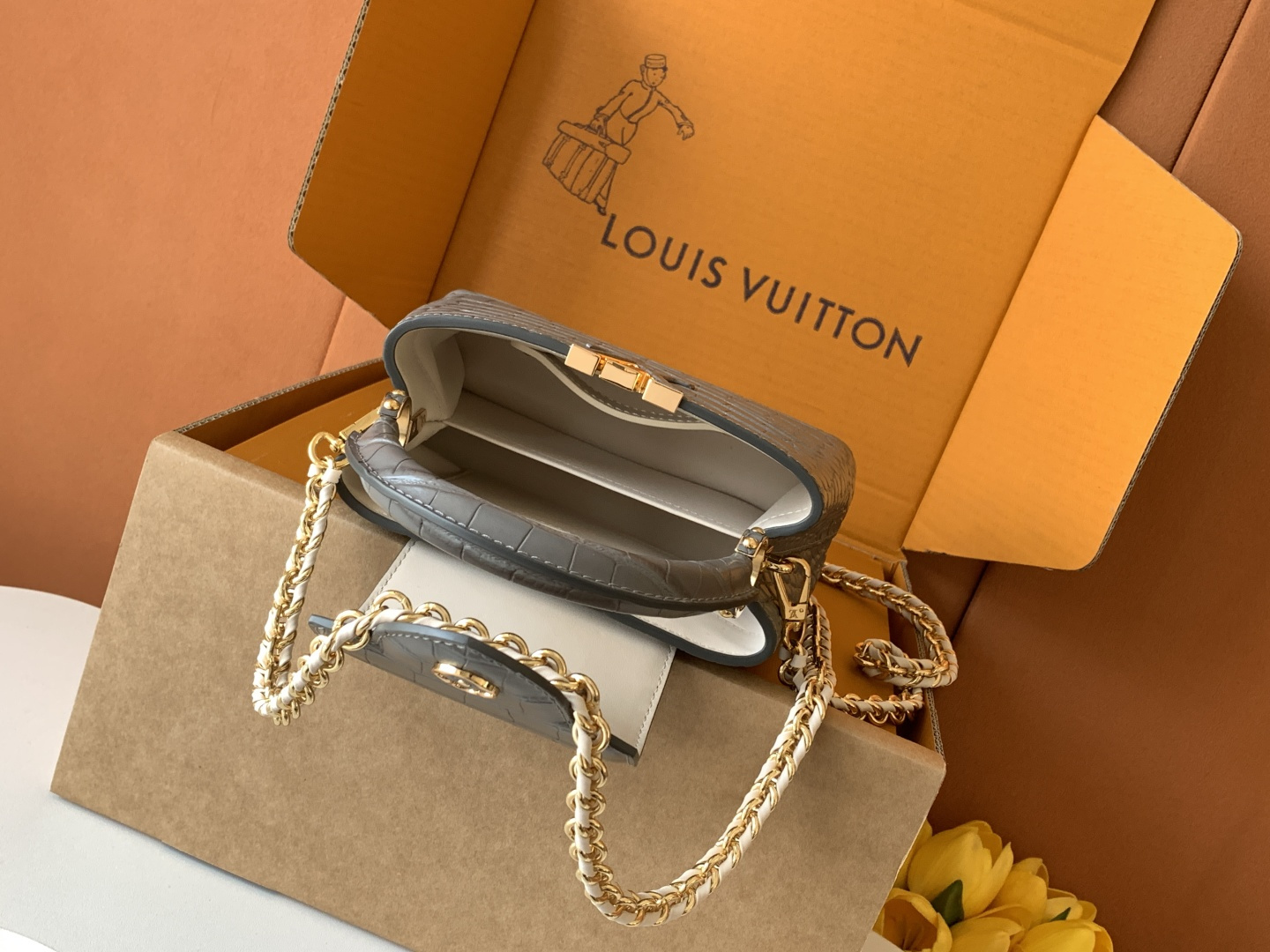路易威登 Louis Vuitton 高定典藏经典高奢皮具手袋托特包斜挎包女包 #9F3B4890 6