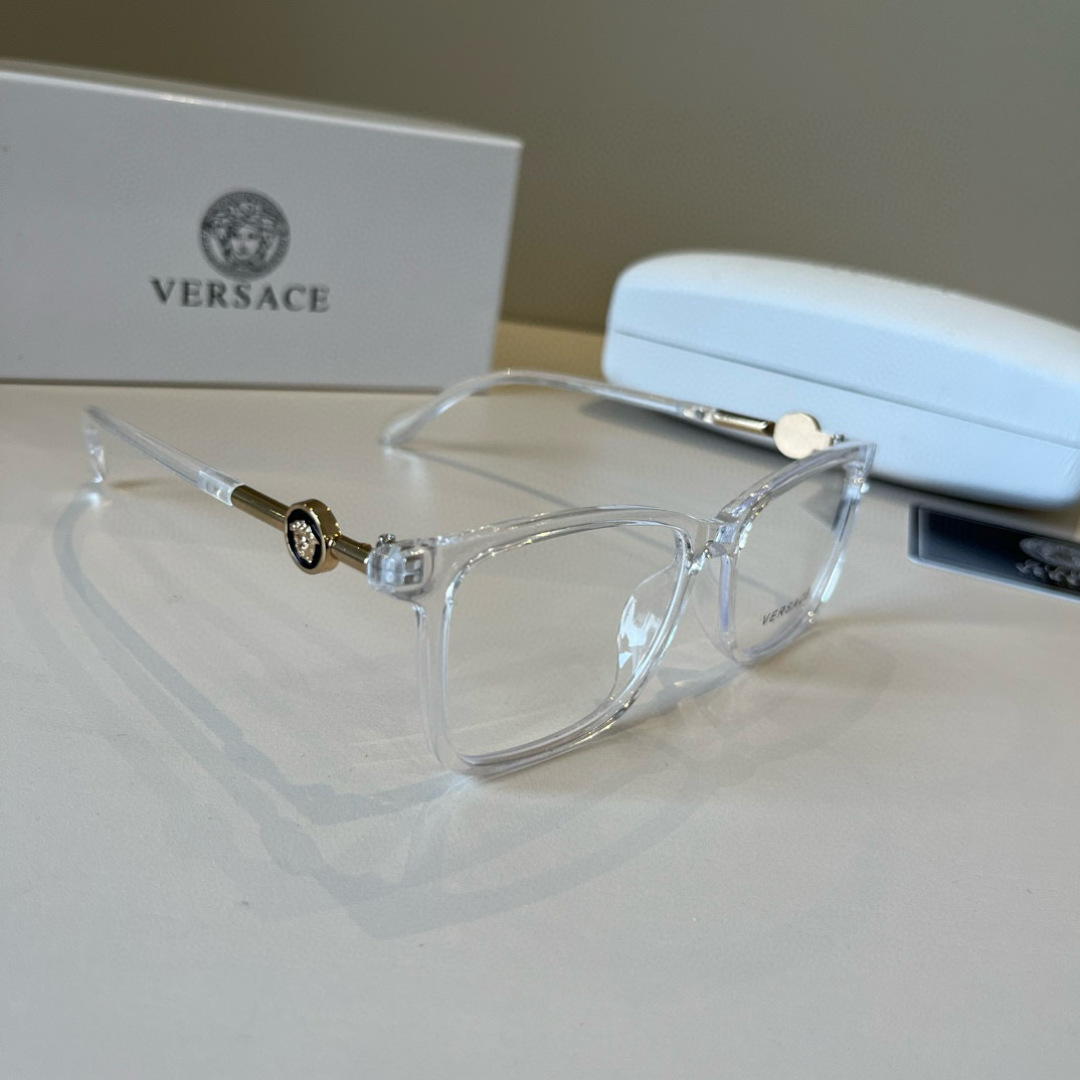 TWO-FOUR-FIVE. VERSACE EXPLOSIVE OPTICAL LENS, NO GENDER-SPECIFIC BLUE LIGHT GLASSES