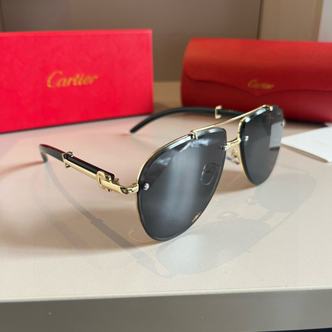 NO:367243,Cartier Men's official website One to one big toad glasses are high-end and atmospheric, simple and iconic logo on temples, luxury making glasses, sunglasses, sunglasses, cartier, cartier19860909Cartier 卡地亚 男款官网一比一大蛤蟆镜高档大气 镜腿上简约标志性Logo 奢华制作眼镜墨镜太阳镜,眼镜,cartier,cartier,glasses