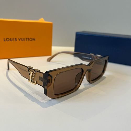 Louis Vuitton 2315 Brown Rectangular Sunglasses | UV Protection & Style 1 Louis Vuitton 2315 Brown Rectangular Sunglasses | UV Protection & Style