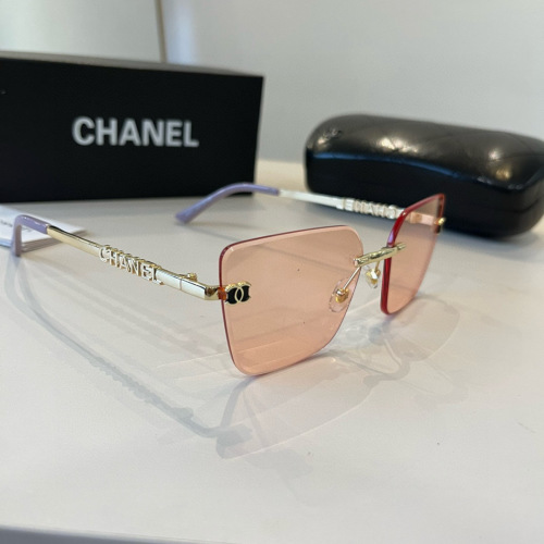 Chanel Women's Rimless Sunglasses,Large Frame,Polarized Lens,Celebrity Style 1 Chanel Women's Rimless Sunglasses,Large Frame,Polarized Lens,Celebrity Style
