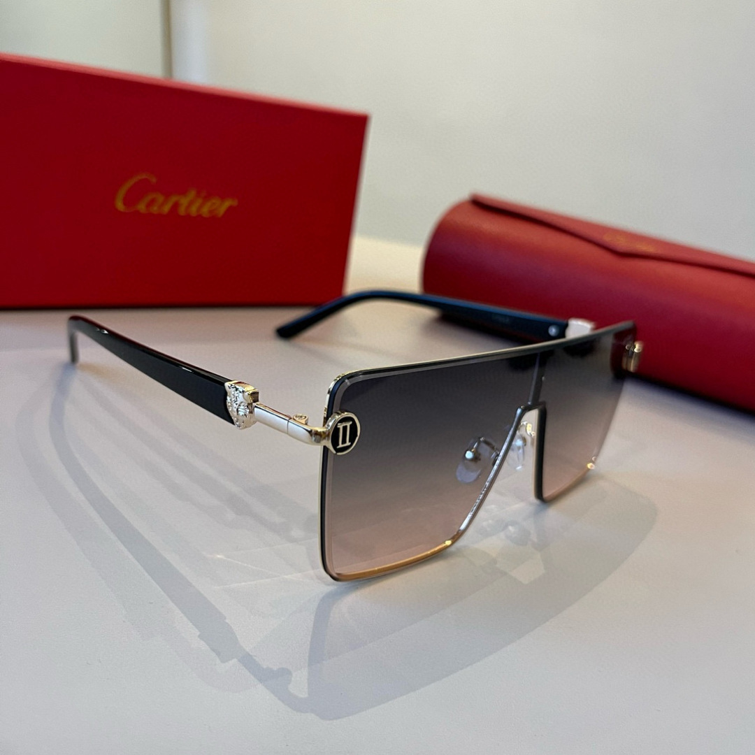 NO:727798,CARTIES19860909CARTIE*卡地亚 珍贵太阳眼镜金属材质 PC镜腿十无框超轻电镀工艺精湛气质十足!新款刚刚到货官网原版超高品质,超高档奢华的象征眼镜墨镜太阳镜高版本围巾,高版本围巾眼镜,cartier,cartier,glasses