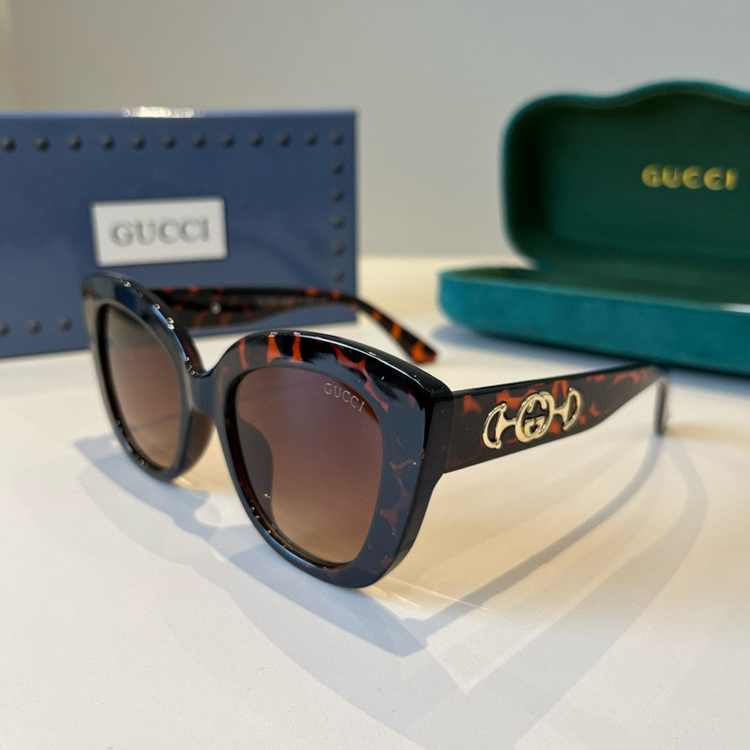 Солнечные очки женские, тигровый глаз Gucci