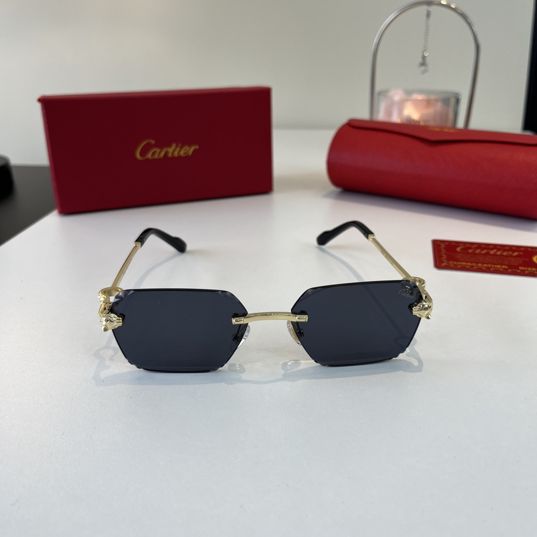 Солнцезащитные очки без оправы Cartier