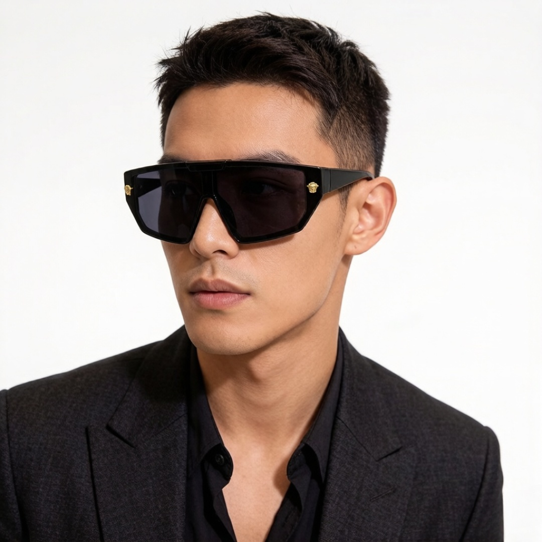 NO:865129,VERSACE Versace European and American style fashion sunglasses, sun visors for men and women, sports visor sunglasses, good partner glasses to modify your face, sunglasses, sunglasses, glasses,versace,versace19860909VERSACE范思哲欧美风时尚太阳镜,男女款遮阳镜、运动款遮阳墨镜 修饰脸型的好搭档眼镜墨镜太阳镜,眼镜,versace,versace,glasses