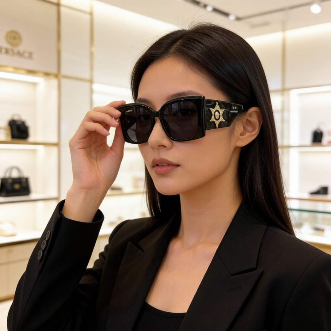 NO:925672,Batch VERSACE Versace European and American style fashion sunglasses, sun visors for men and women, good partner glasses for modifying the face shape, sunglasses, sunglasses, glasses,versace,versace19860909批 VERSACE范思哲欧美风时尚太阳镜,男女款遮阳镜、修饰脸型的好搭档眼镜墨镜太阳镜,眼镜,versace,versace,glasses