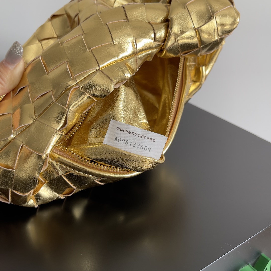 Bottega Veneta Jodie Bag, Gold Nappa Leather Mini Top Handle Handbag 9 cmp i1737120842237 9913 0 7