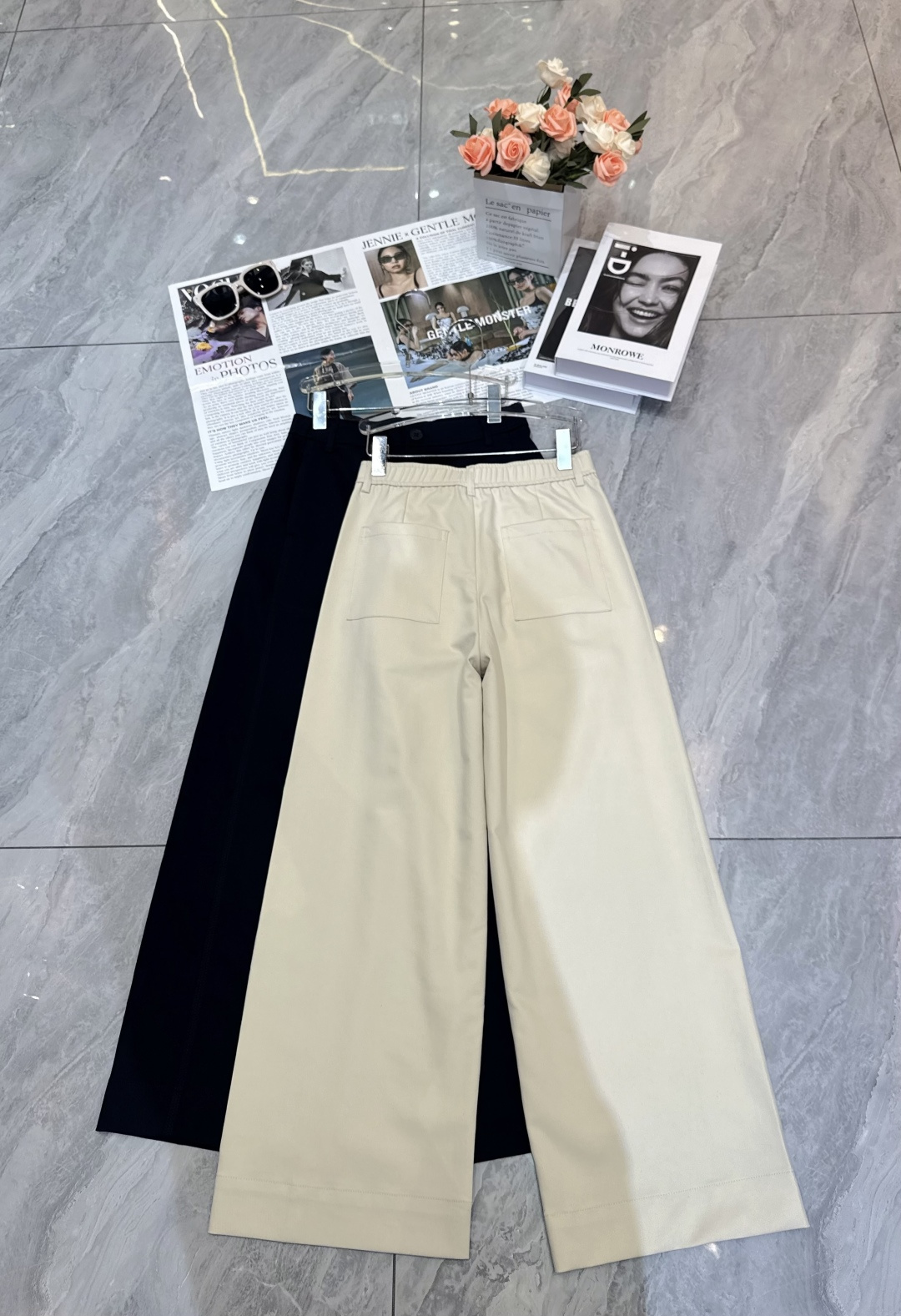 “High-End Women’s Clothing: Stylish Large-Legged Pants and Cotton Skins for Comfort and Elegance” - 图片 8