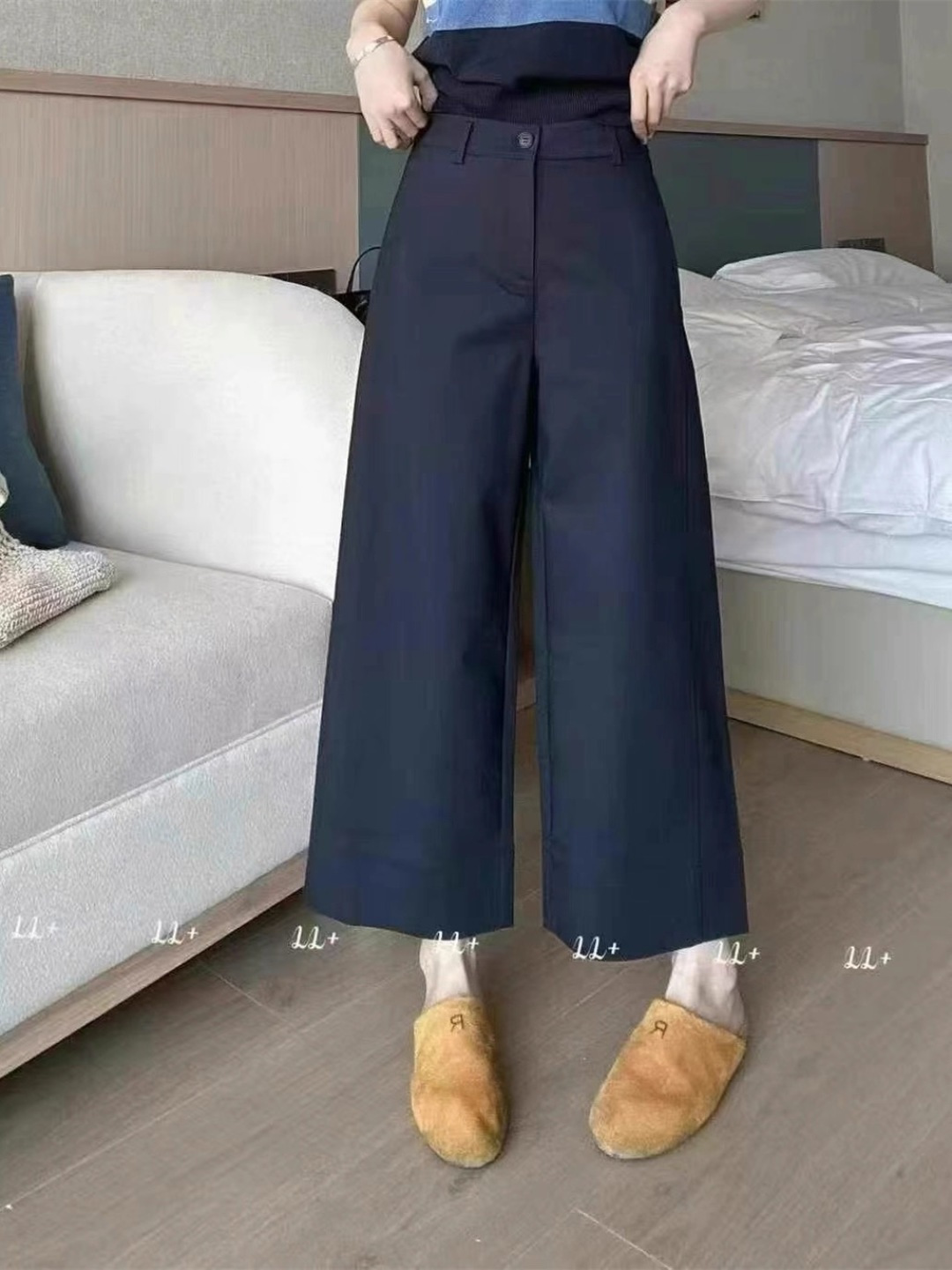 “High-End Women’s Clothing: Stylish Large-Legged Pants and Cotton Skins for Comfort and Elegance” - 图片 3