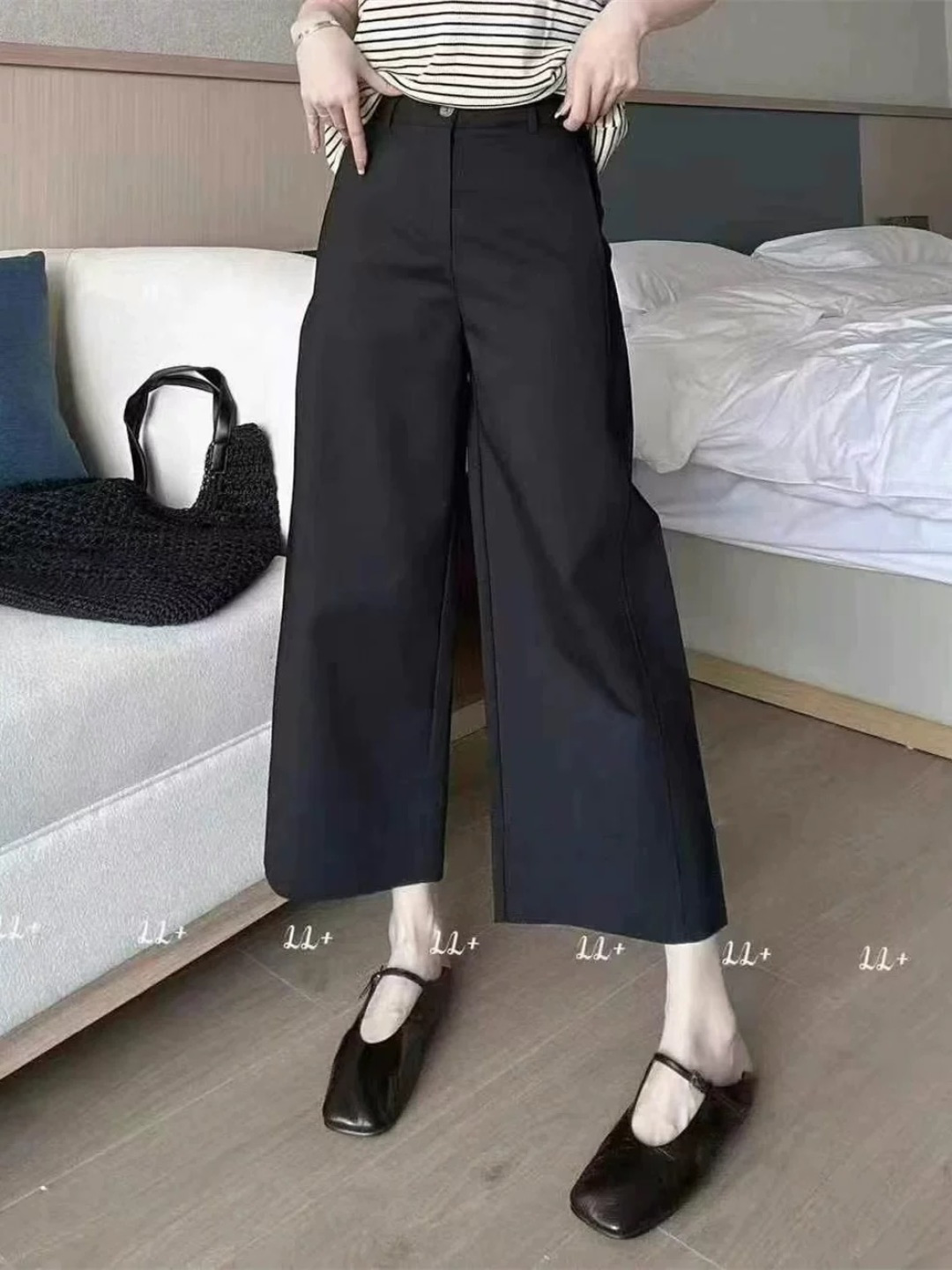 “High-End Women’s Clothing: Stylish Large-Legged Pants and Cotton Skins for Comfort and Elegance” - 图片 2