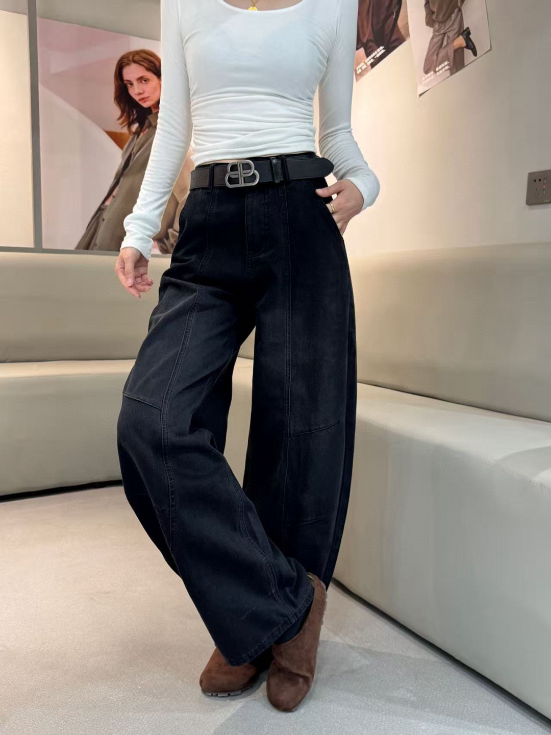 High-Quality Women’s Suit with Heavy-Pound Cowboy Machete Pants: Classic, Sturdy, and Comfortable - 图片 3