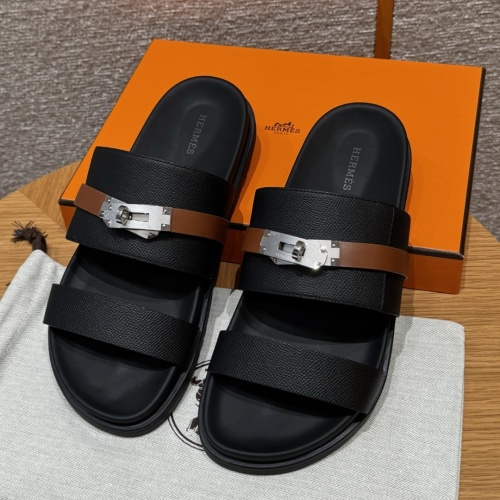 Hermès Jackson Sandal in Epsom Calfskin with Silver Buckle - Handmade 1 Hermès Jackson Sandal in Epsom Calfskin with Silver Buckle - Handmade