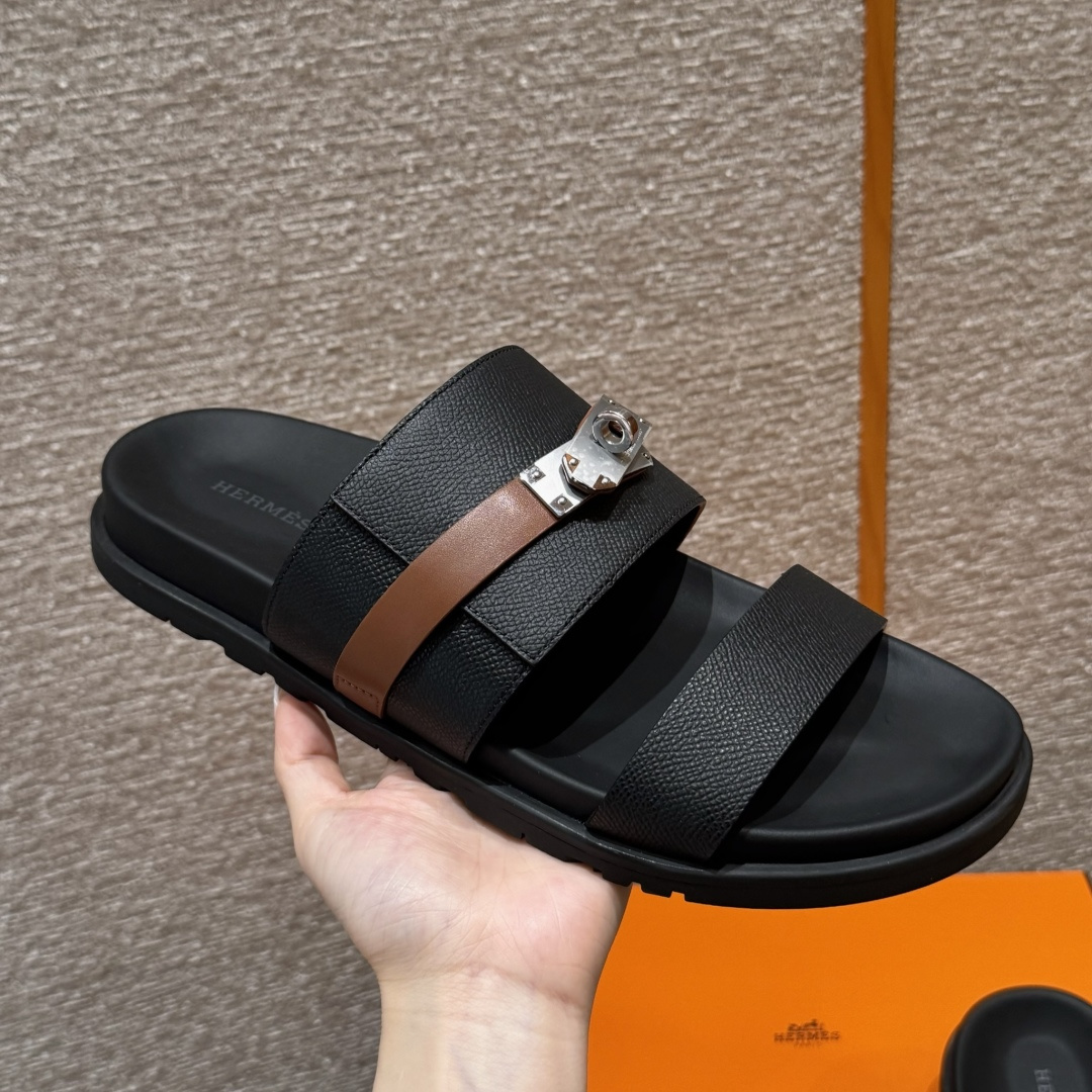 루이비통 블랙 실버 샌들 레플리카 8393