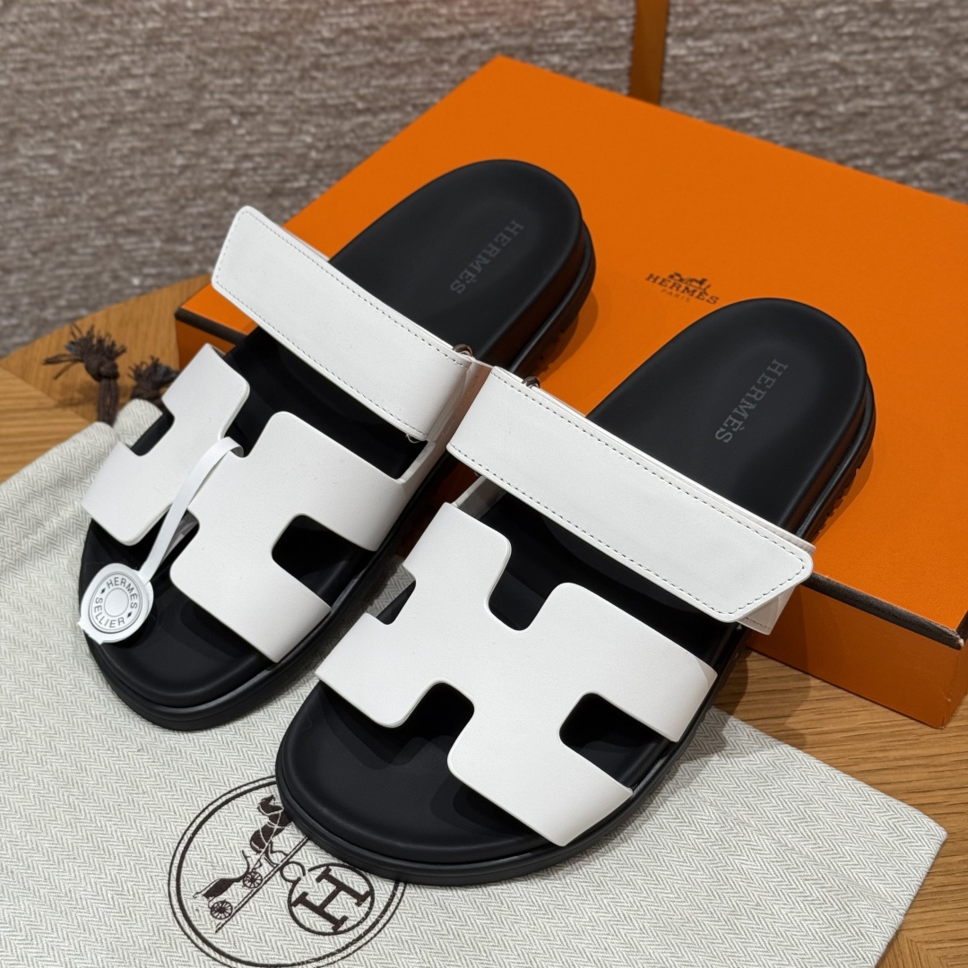 HERMES Chyper 슬리퍼 원라인 슬리퍼 여성용 봄가을용 패션 클래식