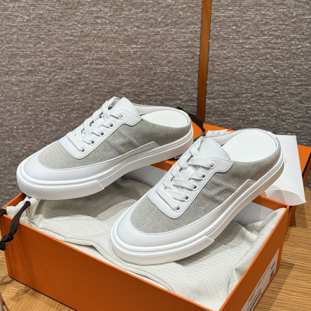 HERMES keep 여성 뮬 슬리퍼 여성용 봄가을용 패션 클래식