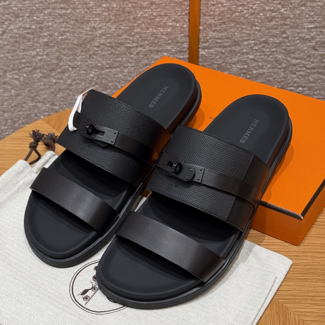 HERMES Jackson サンダル メンズ 春秋用 ファッションクラシック