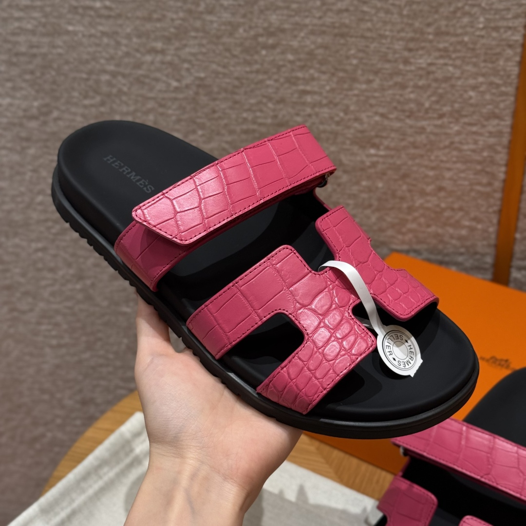 에르메스 시프레 레드 샌들 레플리카 8581