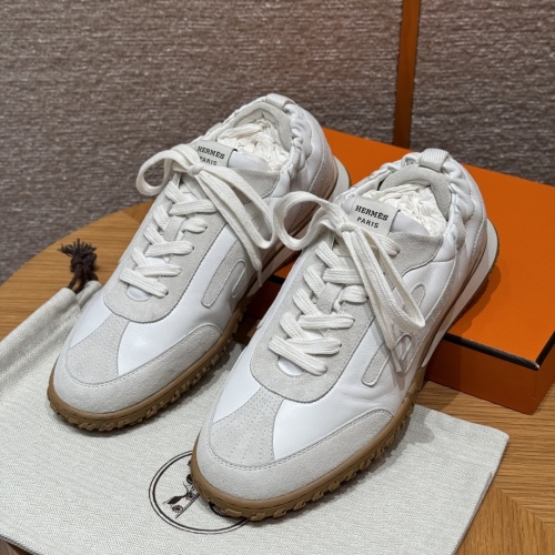 Hermès White Jet Sneaker for Men - Suede and Goatskin Leather Upper 1 Hermès White Jet Sneaker for Men - Suede and Goatskin Leather Upper