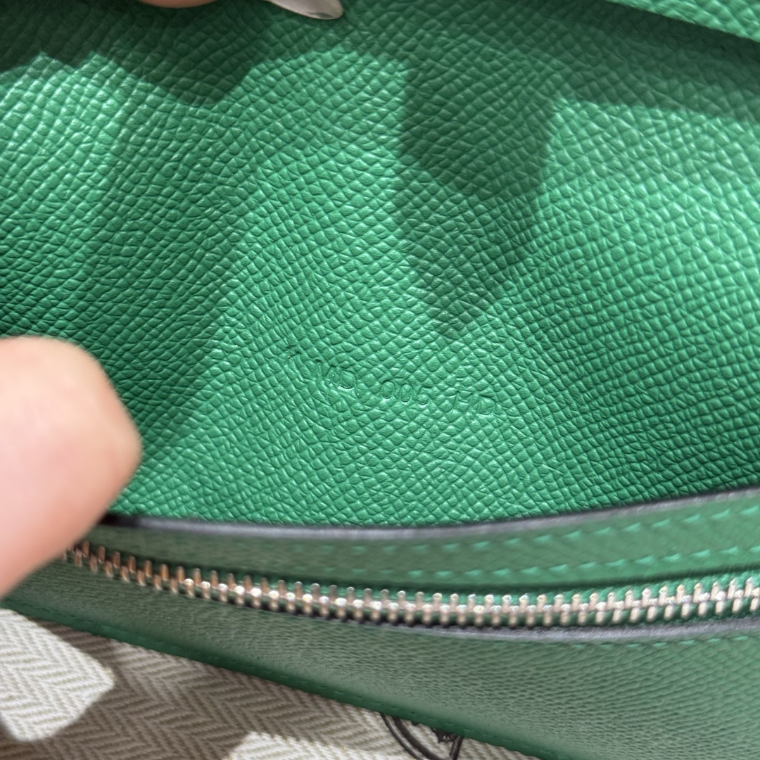 에르메스 엡솜 가죽 야자수 프린트 장지갑 상세 이미지 4