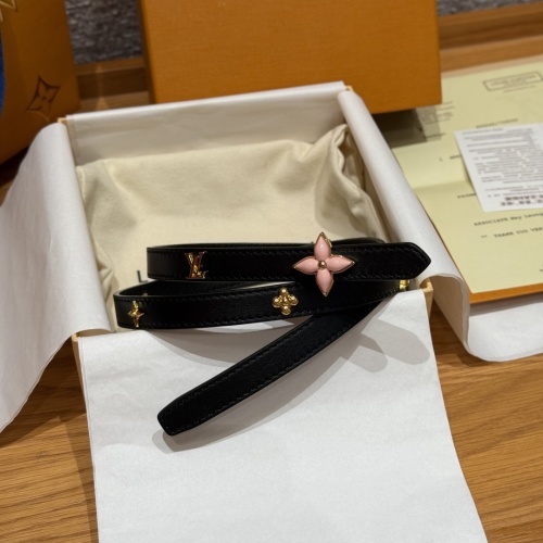 Louis Vuitton Mini Flowergram Studs 15 mm Leather Belt 1 Louis Vuitton Mini Flowergram Studs 15 mm Leather Belt