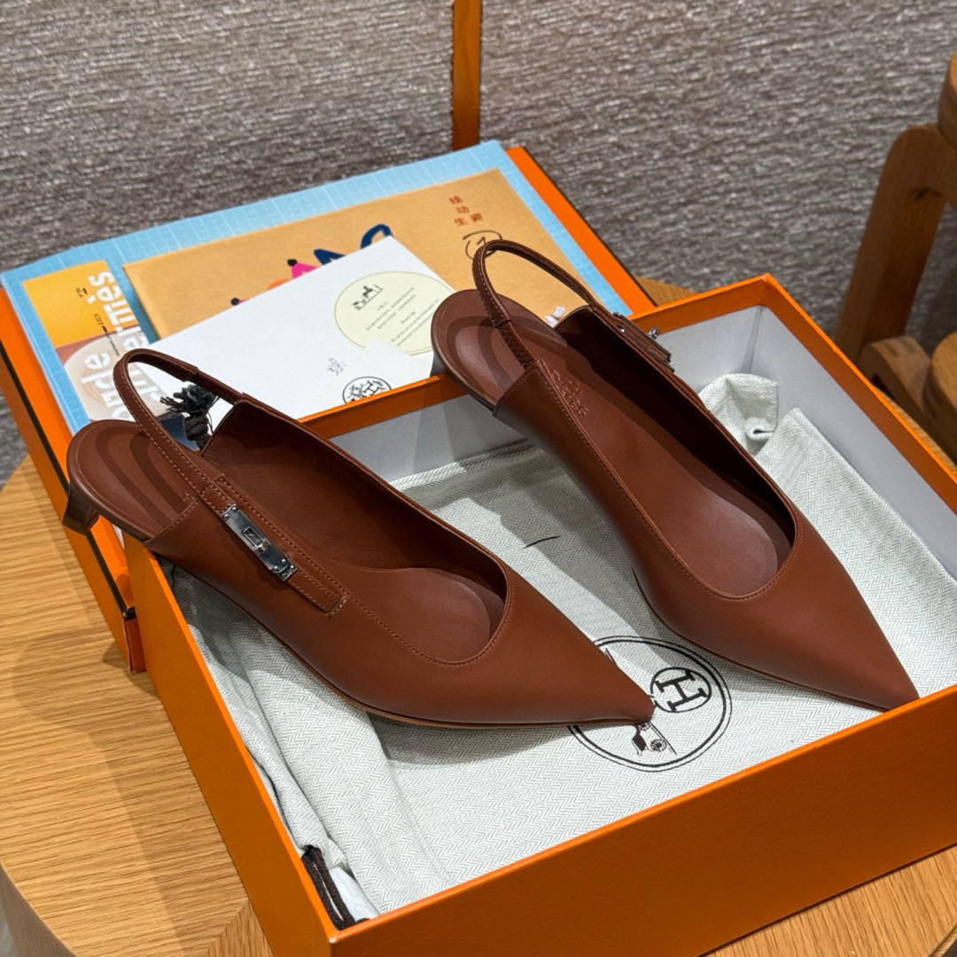 에르메스 브라운 실버 하이힐 레플리카 8424