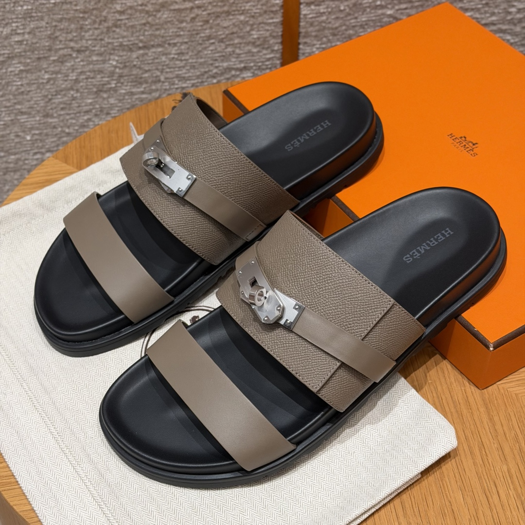 HERMES Jackson サンダル メンズ 春秋用 ファッションクラシック