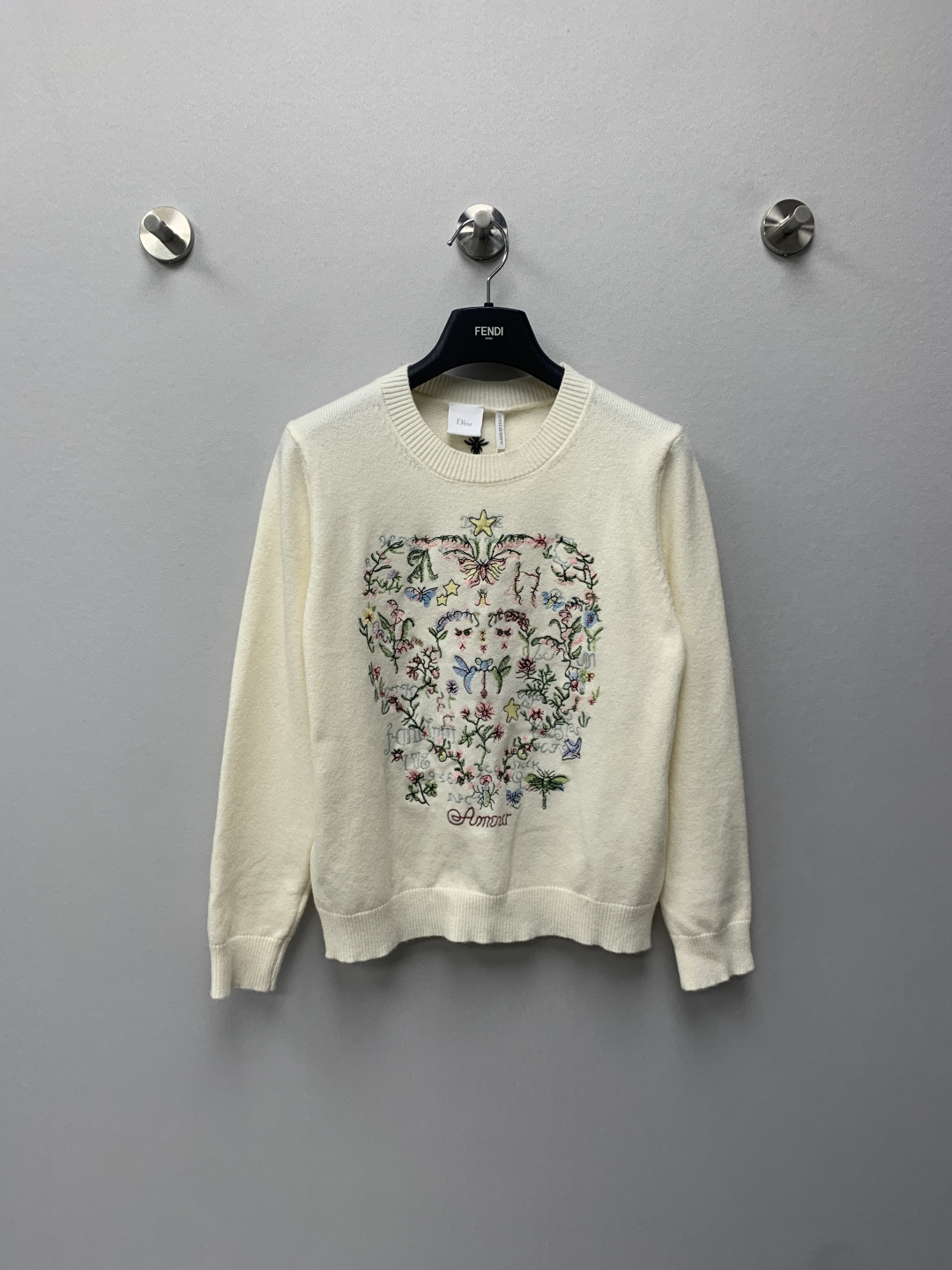 Cream Graphic Sweater