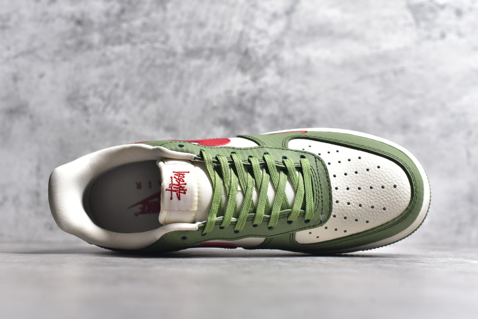 图片[4]-#NK Air Force 1\’07 Low 斯图西联名-青蛇 空军一号低帮休闲板鞋 KK1988-028 #原楦头原纸板 原装鞋盒 定制五金配件 内置全掌气垫 原厂鞋底 尺码：36 36.5 37.5 38 38.5 39 40 40.5 41 42 42.5 43 44 44.5 45-选品中心
